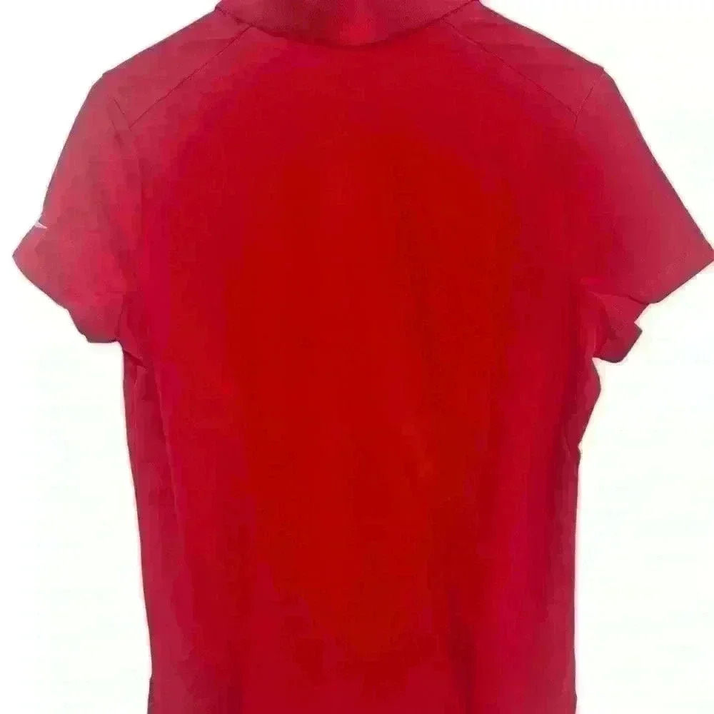 Nike Golf Women’s Tour Performance Red Golf Polo. New with Tags. Size Medium - Picture 3 of 9